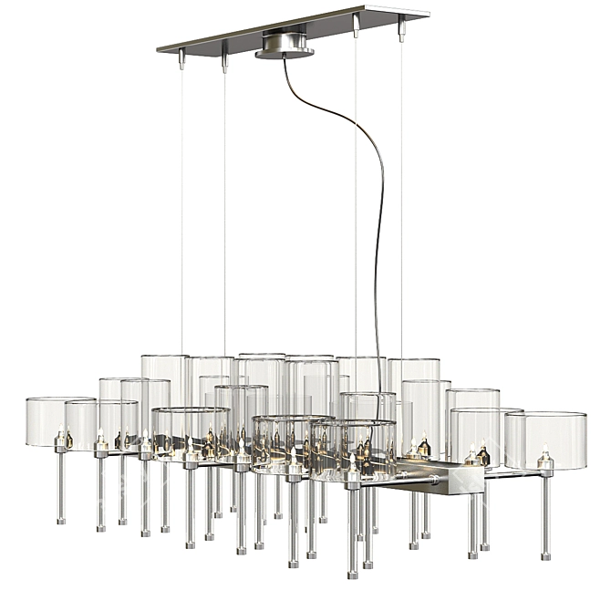 Elegant Spillray 26 Chandelier 3D model image 1