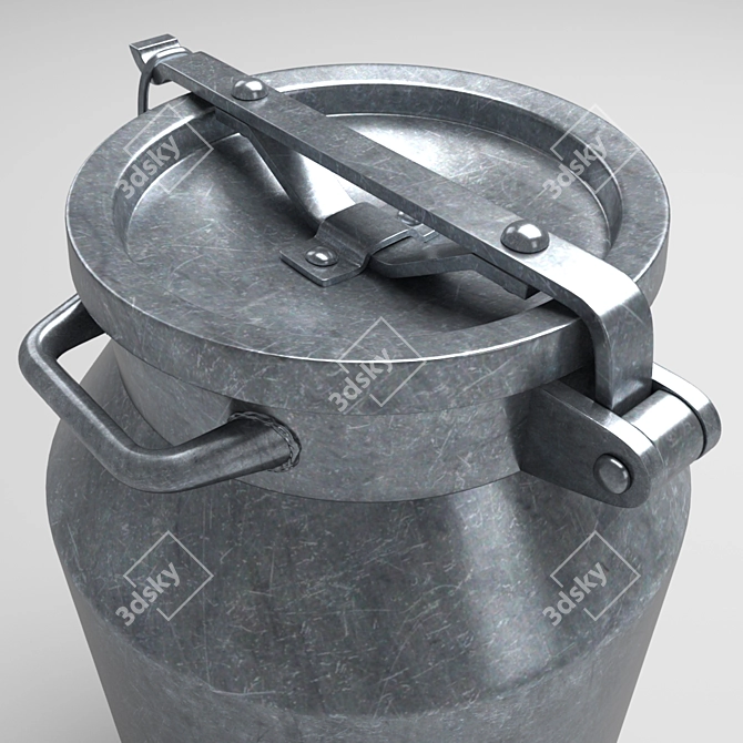 Aluminum Flask 3D model image 2