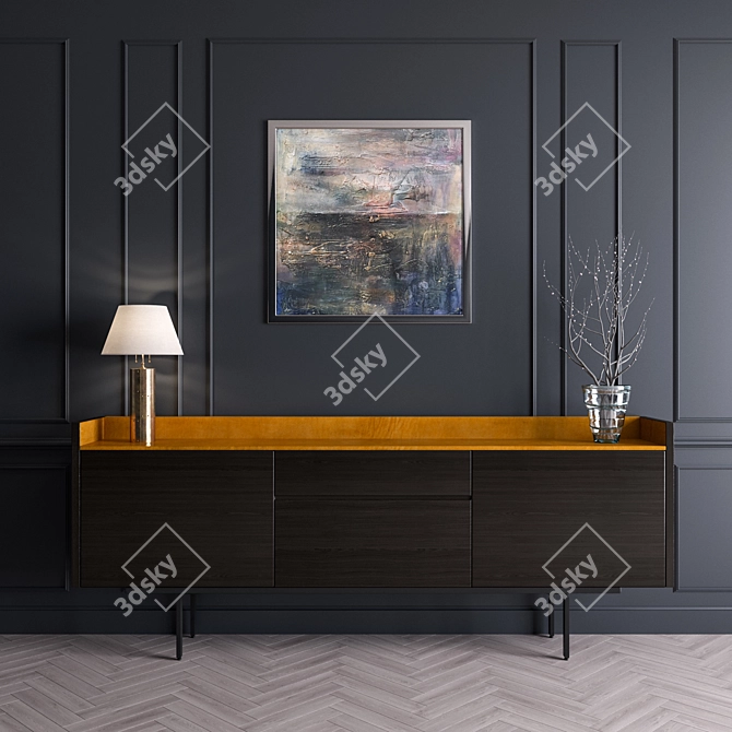 Mario Ruiz Sideboards Set: Timeless Elegance for Your Home 3D model image 1