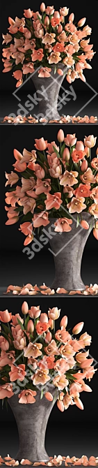 Spring Blossom Bouquet 3D model image 2