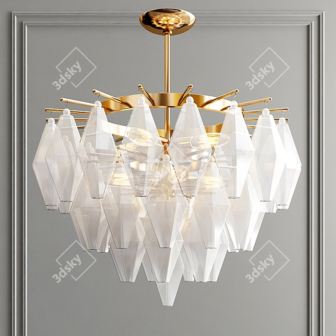 Elegance Illuminated: Kristen Chandelier 3D model image 1