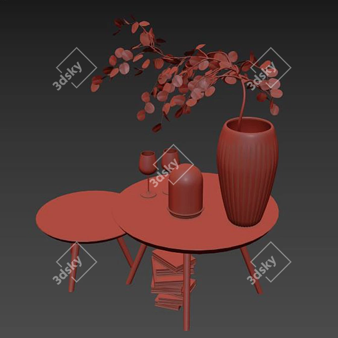 Sleek Decor with V-Ray Rendering 3D model image 2