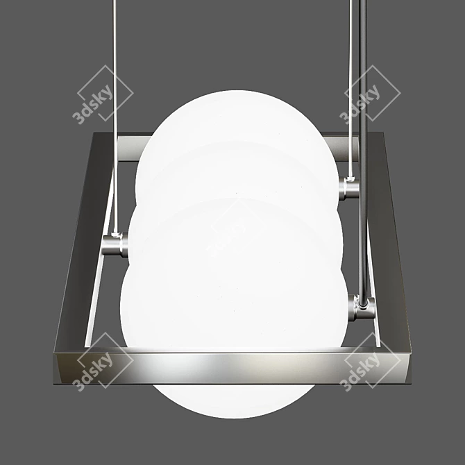 Rotaliana Bubble H Chrome Pendant 3D model image 2