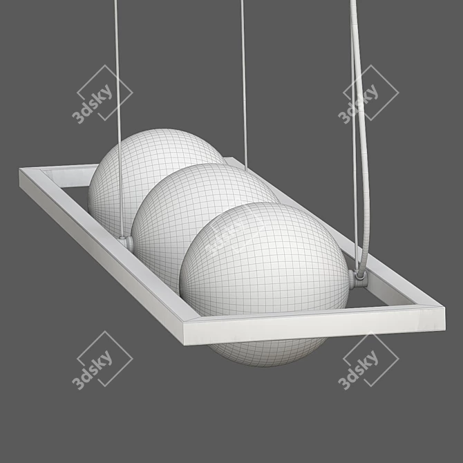 Rotaliana Bubble H Chrome Pendant 3D model image 3