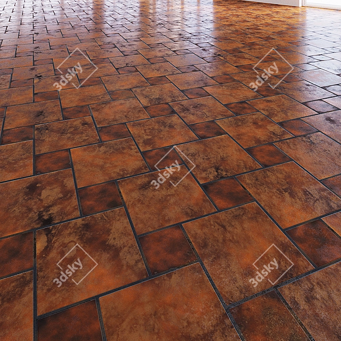 4K Seamless Texture Flooring 3D model image 1