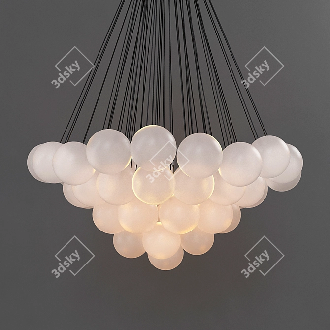 Elegant Cloud 73 XL Pendant 3D model image 1