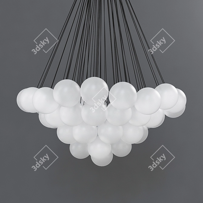 Elegant Cloud 73 XL Pendant 3D model image 2