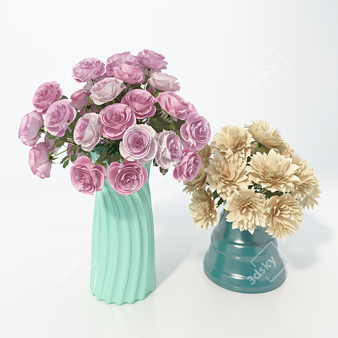 Blooming Blossom Bouquet 3D model image 1