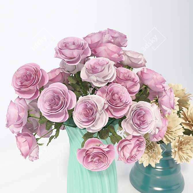 Blooming Blossom Bouquet 3D model image 2