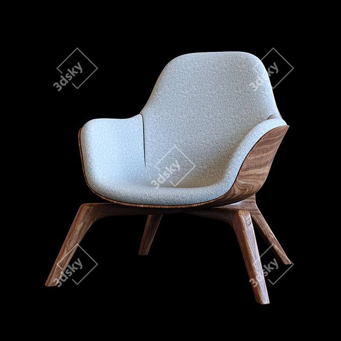 Modern Comfort Chair 3D model image 1