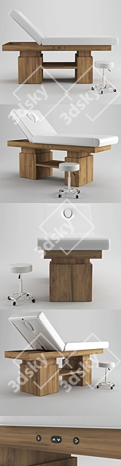 Elegant Design Massage Table: Stylish and Functional 3D model image 3