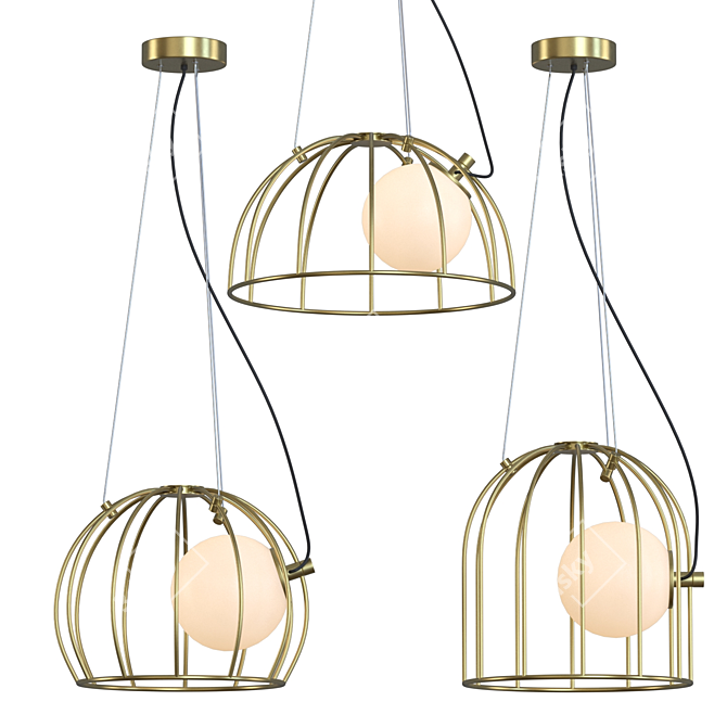 Designer Pendant Lamp Series - Lampatron HUNT 3D model image 1