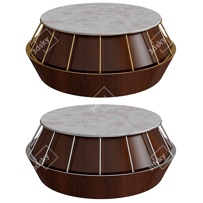 Elegant Mambo Coffee Table 3D model image 1