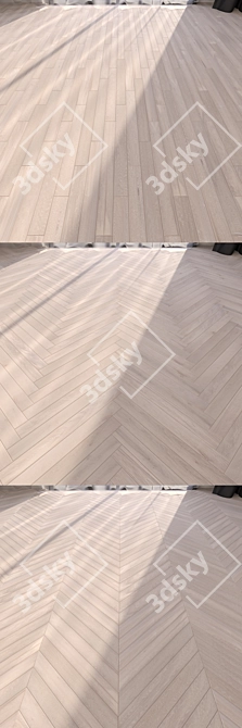 Rustic Elegance: Listone Giordano Parquet Rovere Lino 3D model image 2