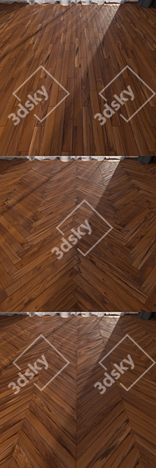 Multisub-Object Parquet Flooring: Parquet Tek 3D model image 2