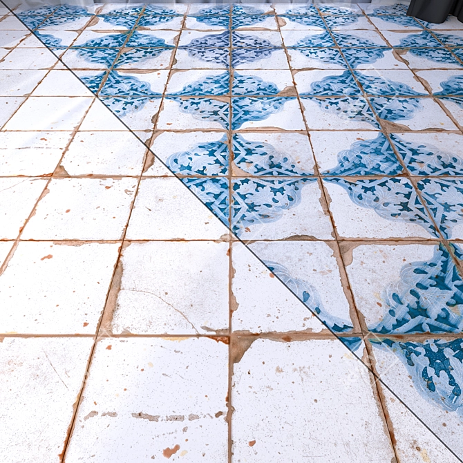 Peronda Floor Set 4: Versatile Textures & High-Quality Materials 3D model image 1