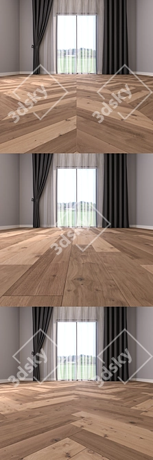  Parquet Floor Set: Linear, Herringbone, Chevron - 29 Styles 3D model image 3