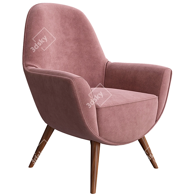 Volpi Sedie Chair: Contemporary Italian Design 3D model image 1