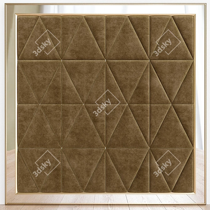 Sleek 3D Wall Panel Design 3D model image 1