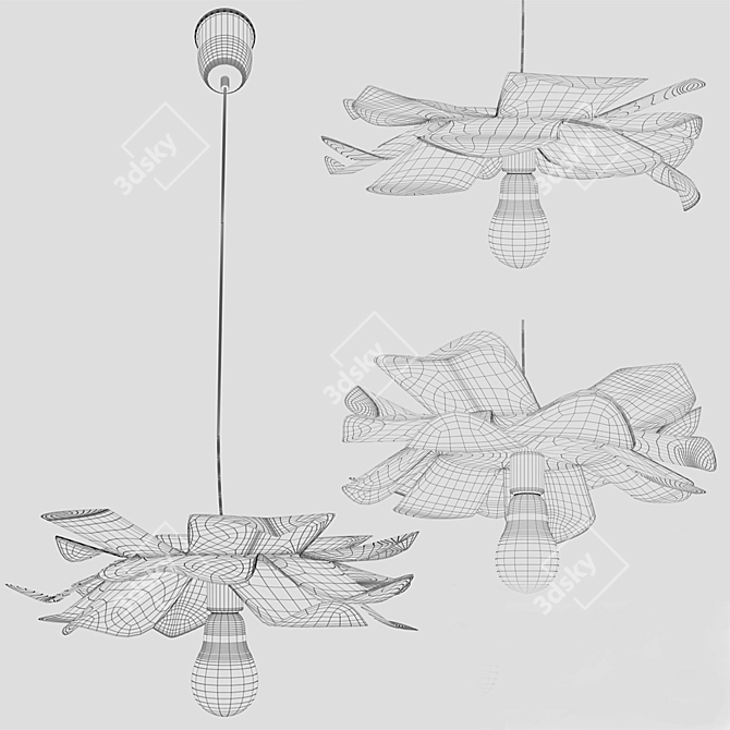 Greek Lysandros Pendant Lamp: Stylish Design 3D model image 2