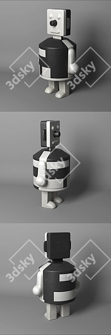 Soviet Robot Puzzle: Back in Time 3D model image 2