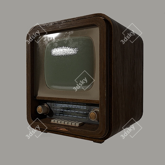 Title: Retro "Rubin" Television Set 3D model image 2