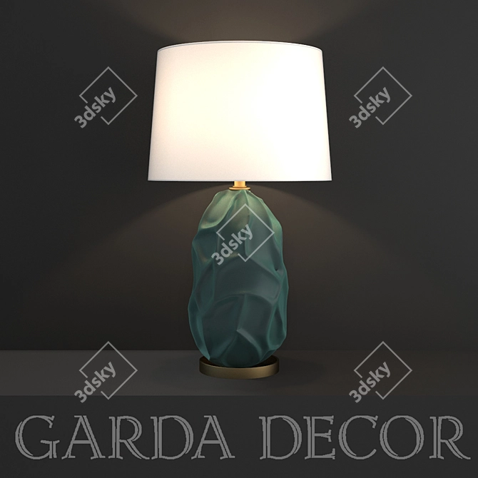 Garda Decor Ceramic Desk Lamp 3D model image 1