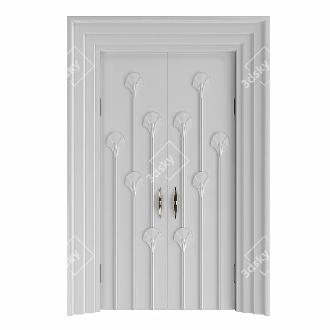 RODECOR Lalique: Elegant Door Decoration 3D model image 2