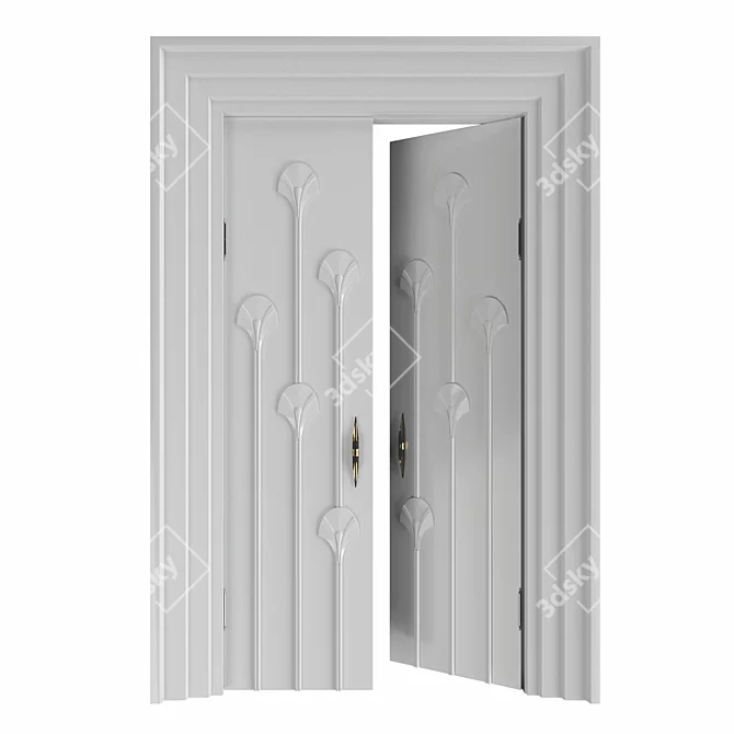 RODECOR Lalique: Elegant Door Decoration 3D model image 3