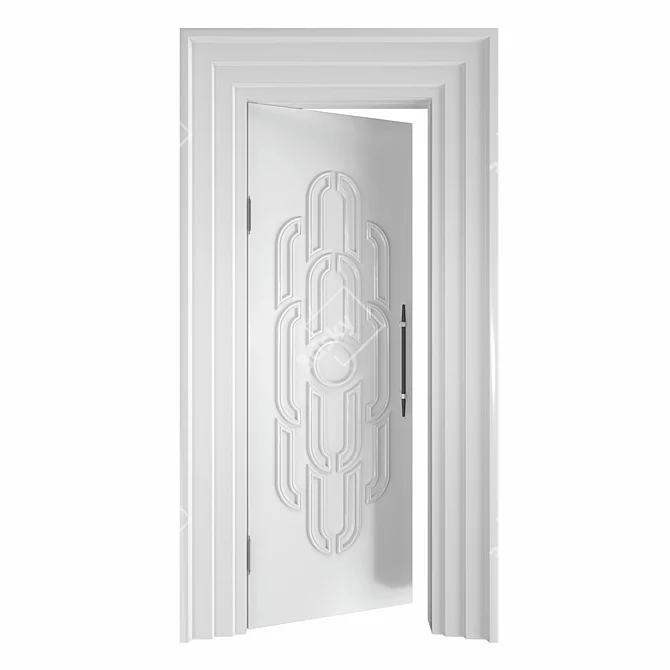 Lalique 76433AR: Exquisite Door Decoration 3D model image 3