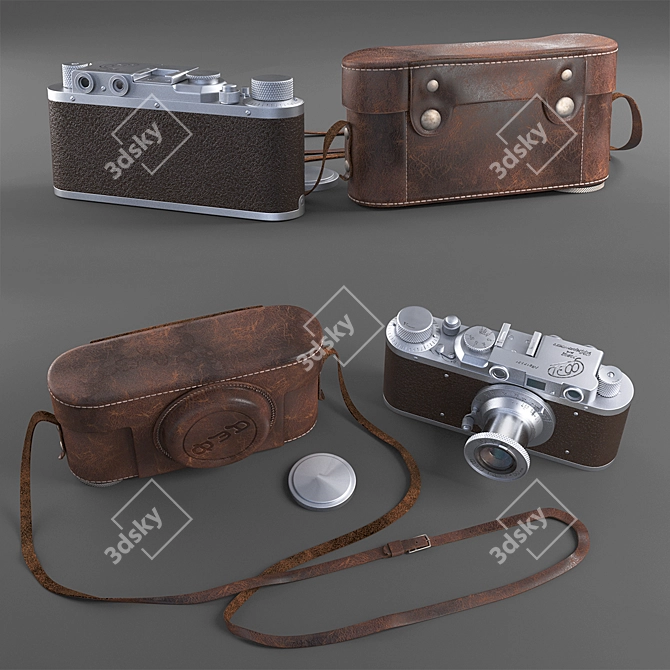 Soviet Rangefinder Camera 3D model image 2