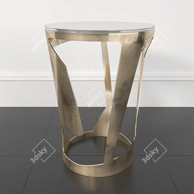 Silvered Cast Brass DC1511 by Vincenzo De Cotiis 3D model image 1