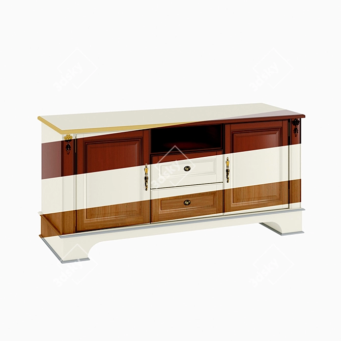 Atrium TV Stand 1312: Style & Function 3D model image 1