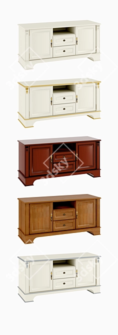 Atrium TV Stand 1312: Style & Function 3D model image 2