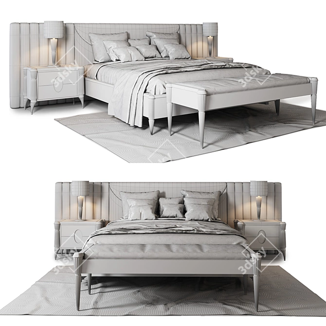 Francesco Pasi Ellipse Bedroom Set 3D model image 3