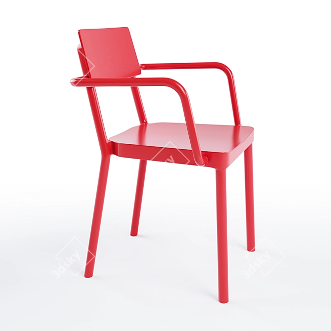 Lisboa Outdoor Armchair - Functional Elegance 3D model image 1