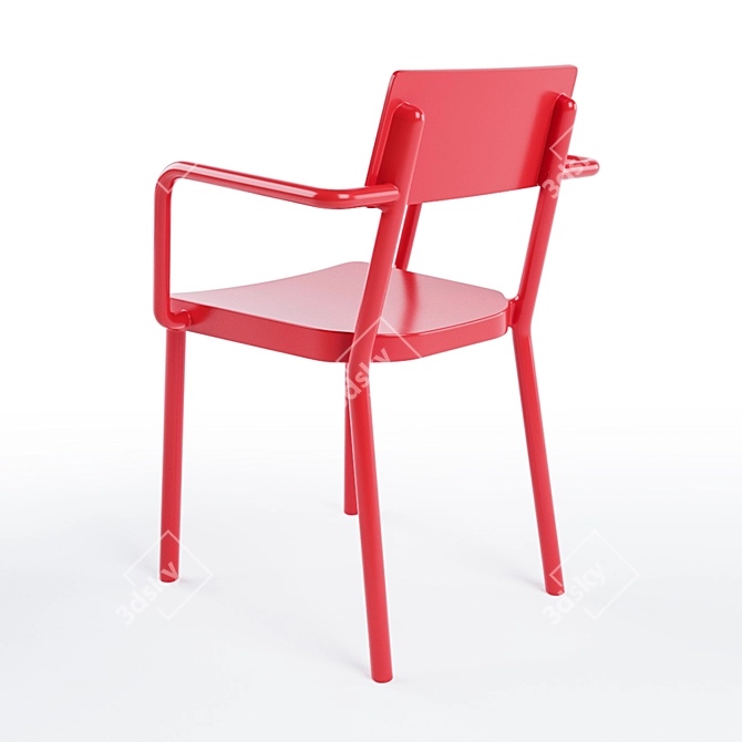 Lisboa Outdoor Armchair - Functional Elegance 3D model image 2