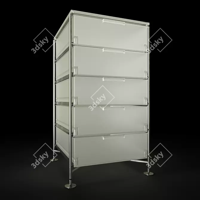 Kartell Mobil: Sleek Storage Solution 3D model image 1