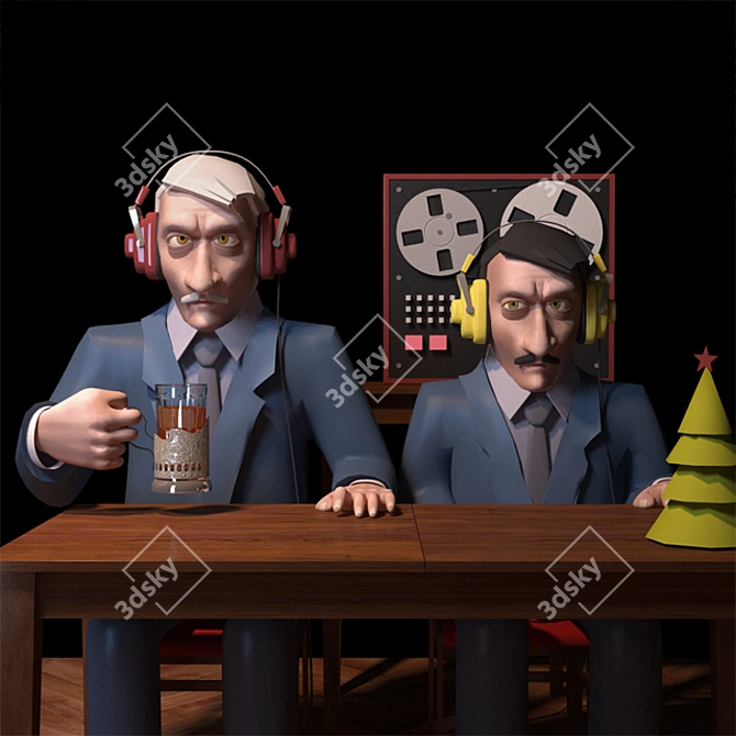 Title: Legendary Soviet Scouts 3D model image 1