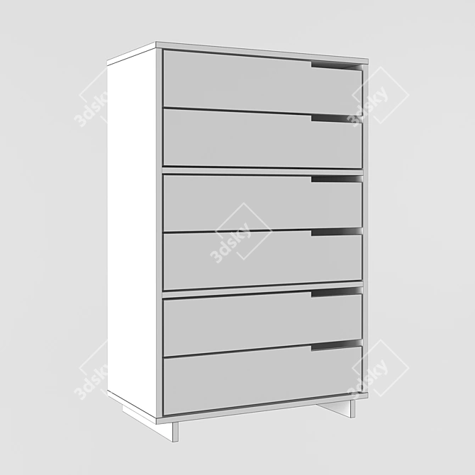 Modu Licious 5-Drawer Chest 3D model image 3