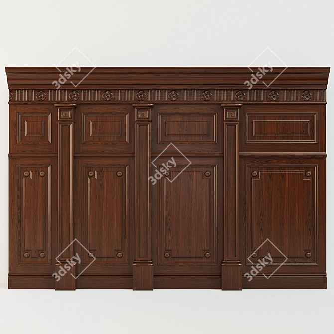 Wood Panel Collection: 13 3D model image 1