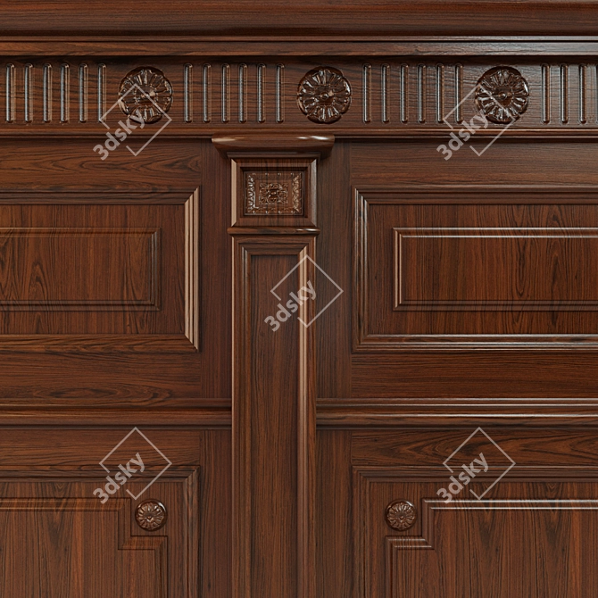 Wood Panel Collection: 13 3D model image 2