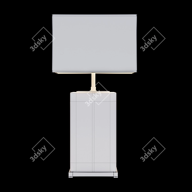 Elegant Crystal Bridgefield Table Lamp 3D model image 2