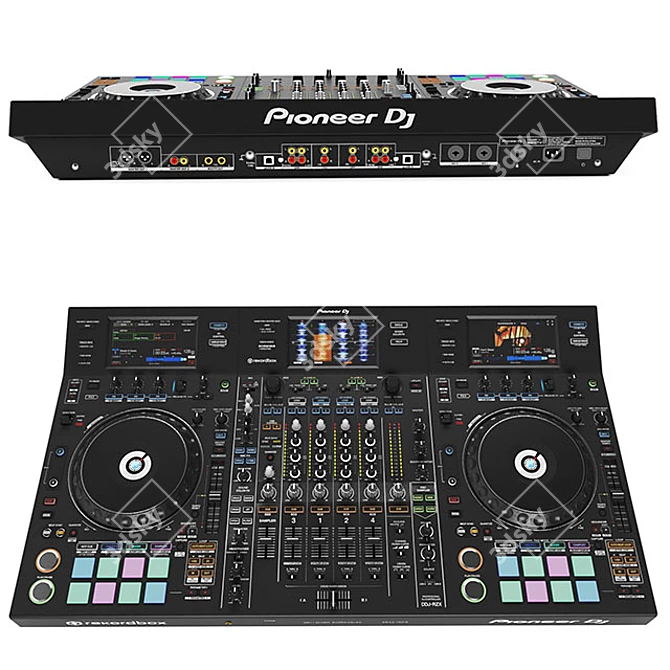  Cutting-Edge Pioneer DDJ-RZX DJ Controller 3D model image 1