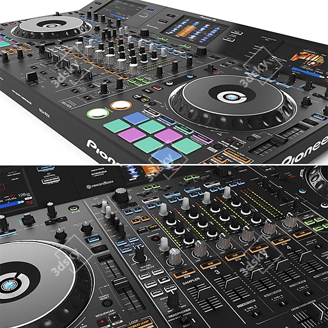  Cutting-Edge Pioneer DDJ-RZX DJ Controller 3D model image 2