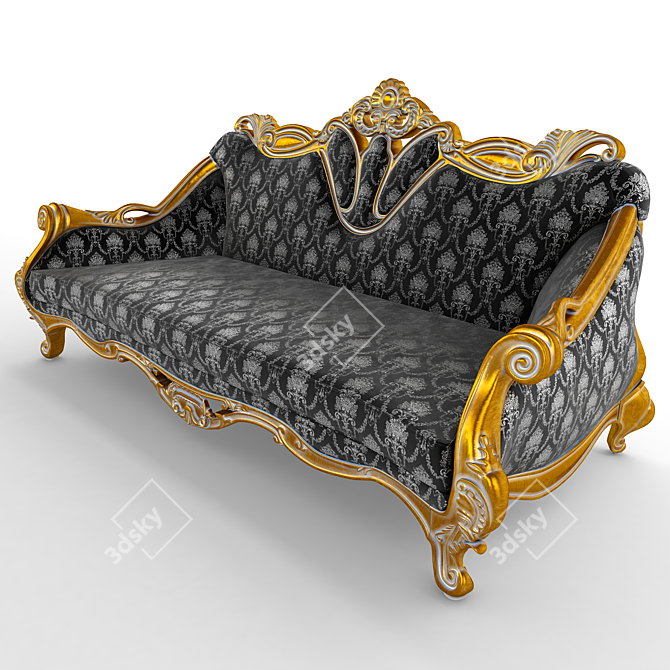 Cozy Comfort Sofa: Ambiance 3D model image 2