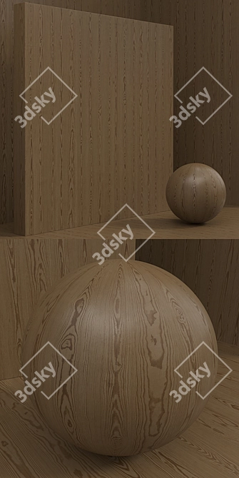 Seamless Wood/Pine Material Box Set 3D model image 2