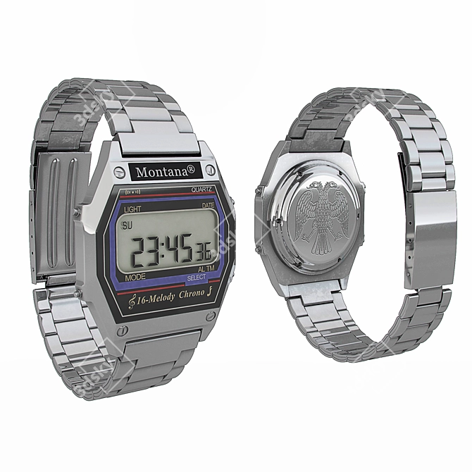 Montana Melody Watch: A Nostalgic 90s Marvel 3D model image 1