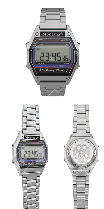 Montana Melody Watch: A Nostalgic 90s Marvel 3D model image 2