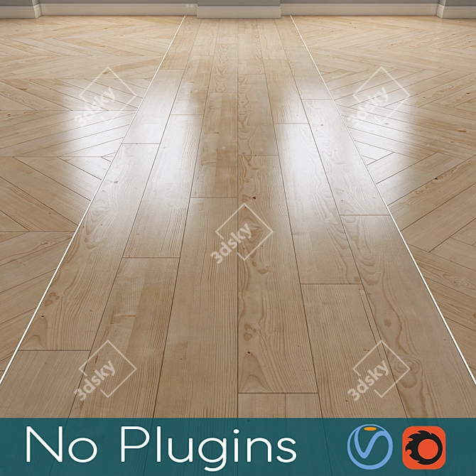 Vintage Archive Floor Texture 3D model image 1